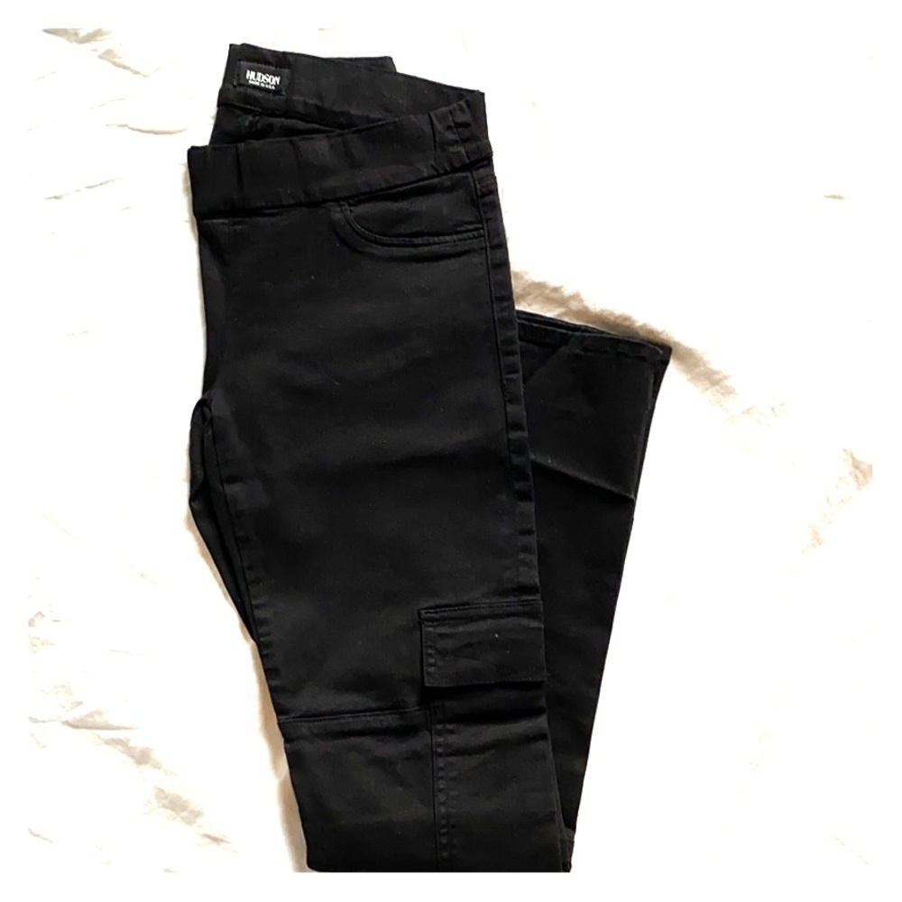 Hudson Elastic Waist Skinny Relaxed Cargo Jeans